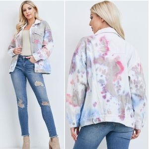 #35 Tie Dye Denim Jacket